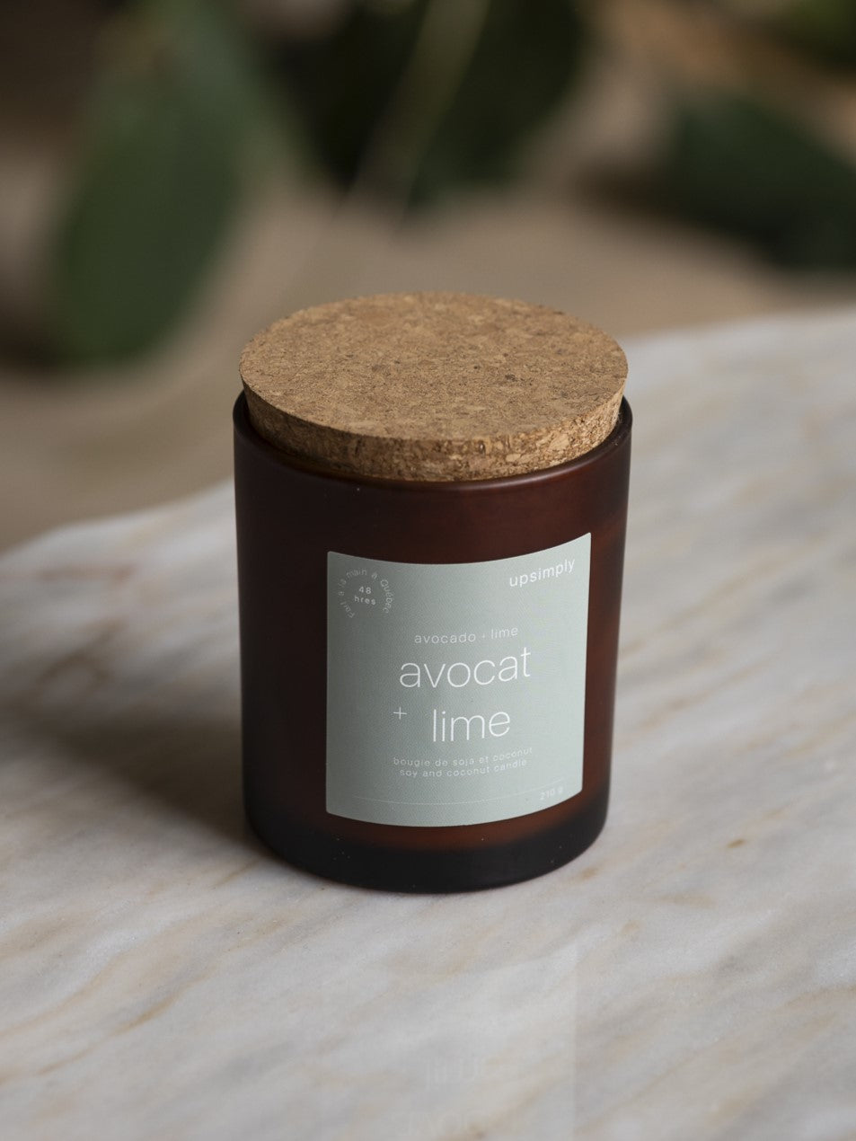 Bougie de soja - Avocat et lime